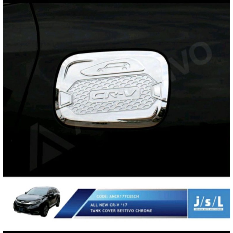 Tank cover tutup tangki CRV turbo 2017-2021 chrome