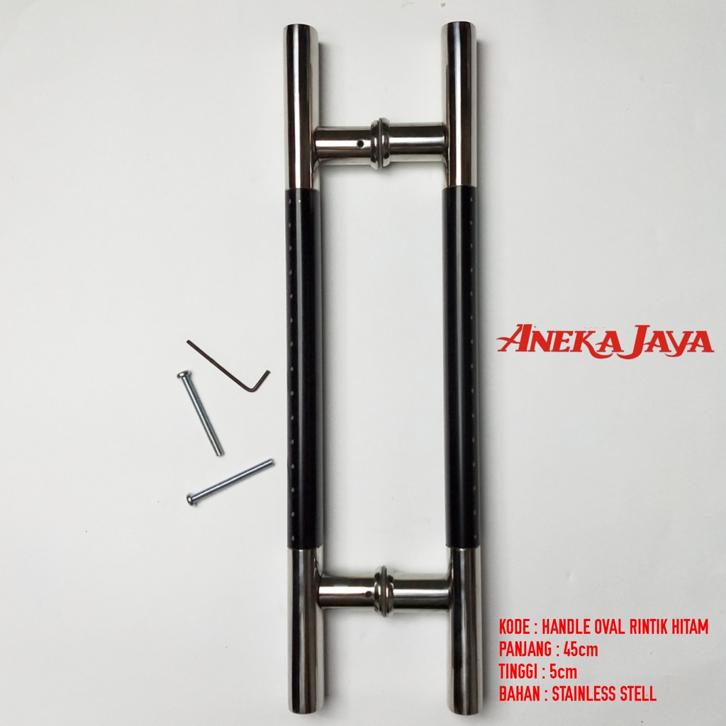 Handle pegangan Pintu Rumah tarikan pintu kaca dan kayu Minimalis bahan stainless panjang 45 cm