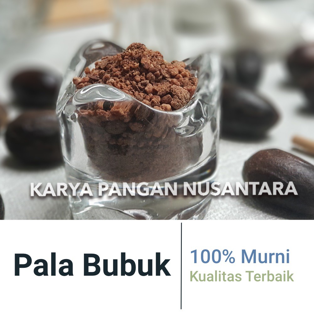 

PALA BUBUK MURNI - PALA MURNI - PALA TANPA CAMPURAN - NUTMEG GROUND 50 GRAM