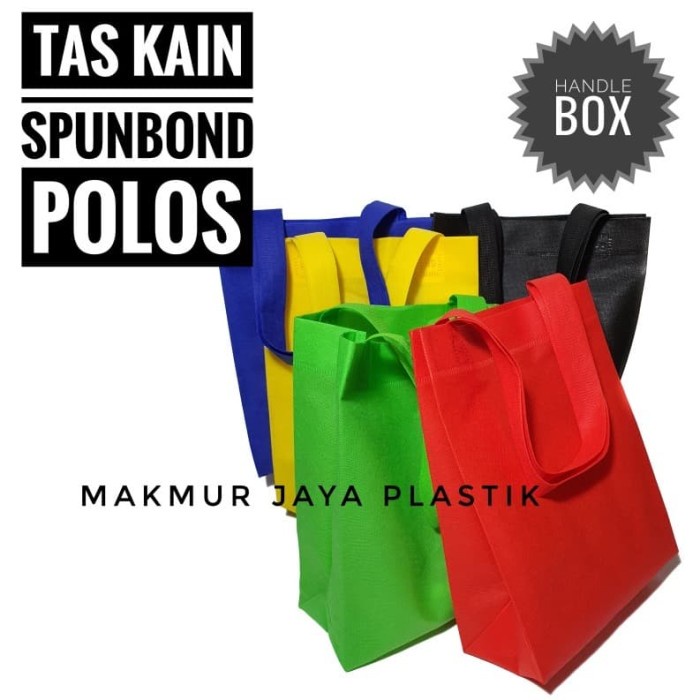 

TAS SPUNBOND POLOS / GOODIE BAG KAIN HANDLE BOX KOTAK 25 X 35 X 10
