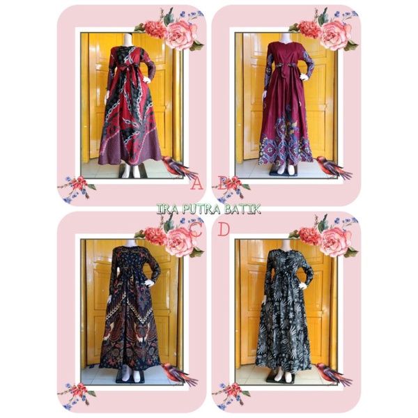 Ms Gamis Batik Sriwedari Maxi Bumil/busui Katun Sogan Allsize & Jumbo