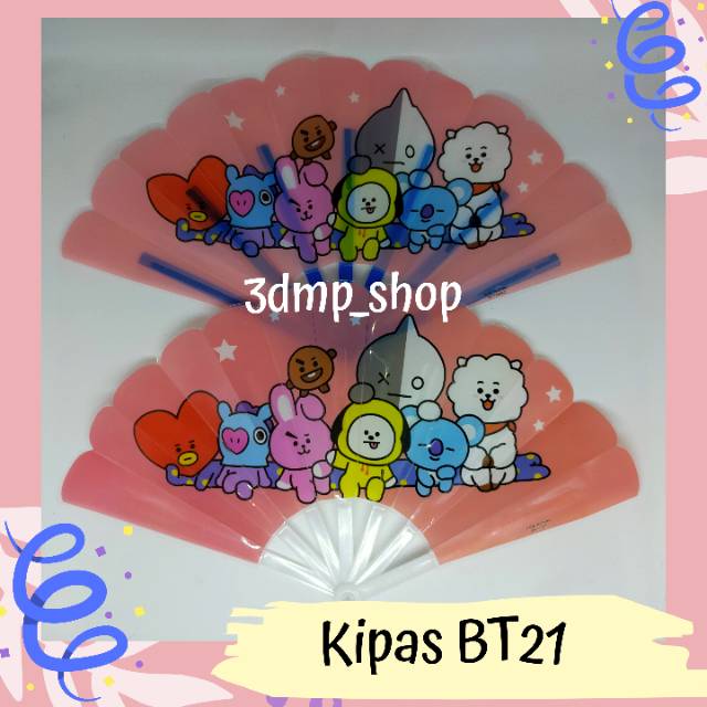 Kipas BTS BT21 KPOP tata chimmy cooky shooky koya