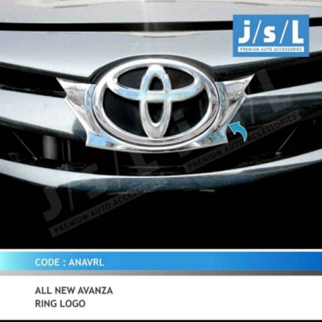 Ring logo cover all new Avanza/ Xenia chrome jsl