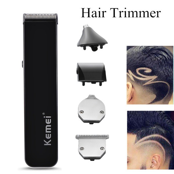 alat cukur rambut cas kemei km 3590 hair clipper 5 in 1 trimmer dan shaver charger