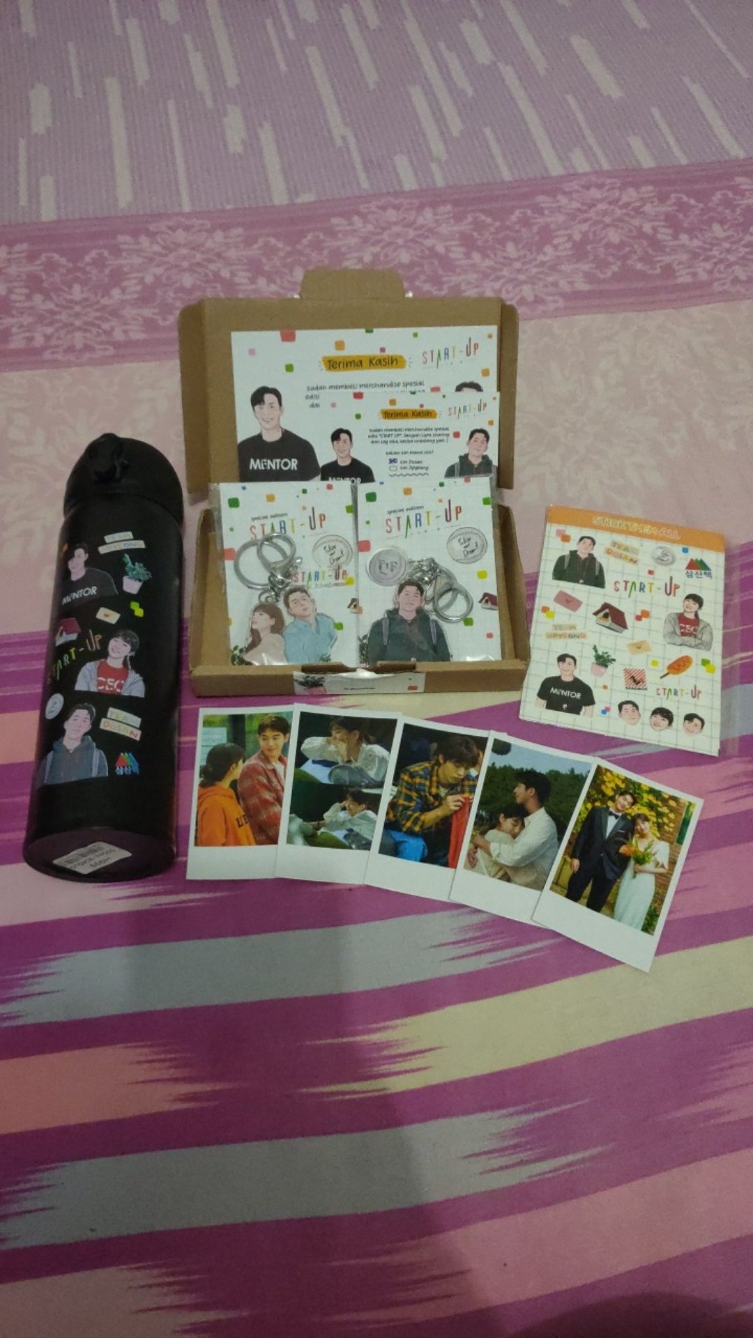 Start Up Merchandise Fan Art Tumbler Termos Dosan Jipyeong Dalmi Merch