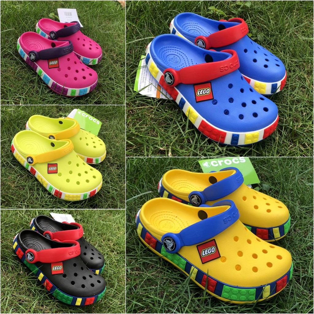 Crocs / Crocs anak / Crocs Lego / Sandal Crocs / Sandal Anak / Sandal Karet Anak / Crocs Kids Lego