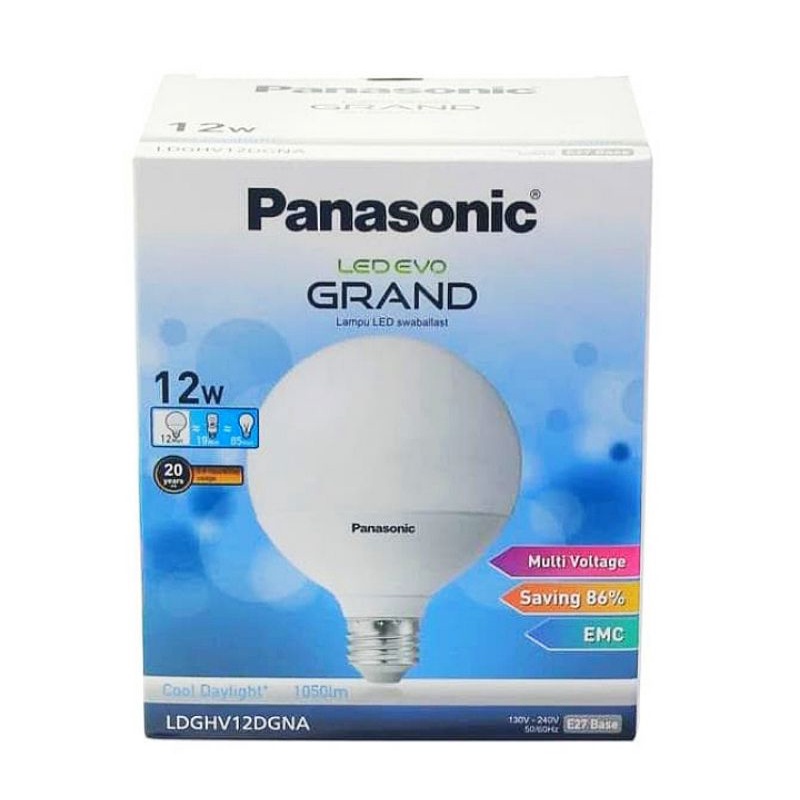 Lampu led 12 watt/Lampu led panasonic 12 watt/Lampu led panasonic gran evo 12 watt / lampu bohlam 12