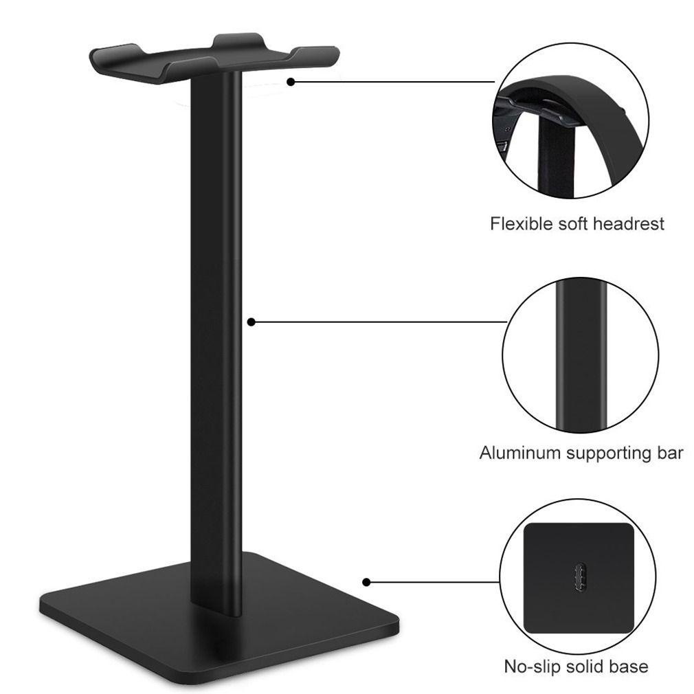 POPULAR Populer Headphone Stand Universal Rak Penyangga Bar Hanger