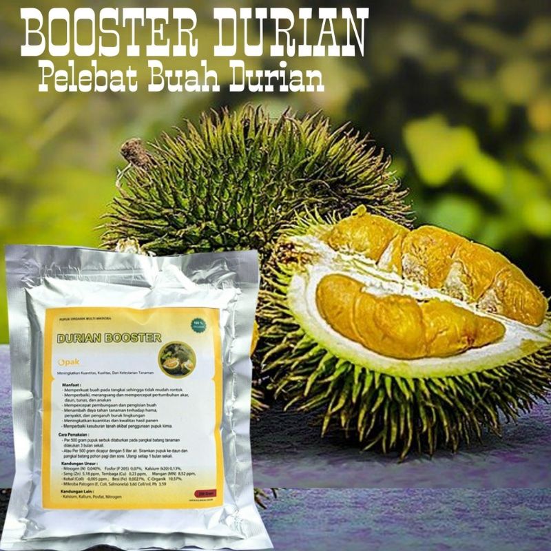 Pupuk Organik Booster Durian Perangsang Buah Agar Cepat Berbuah Lebat