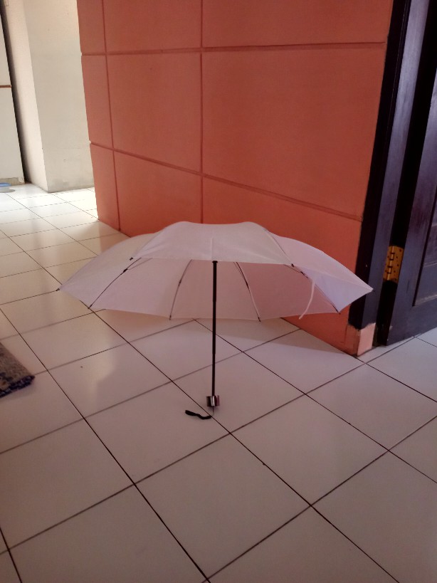 Payung Lipat 3 Payung Putih Polos Khusus Sablon Payung Promosi Payung Souvenir Haji Umroh