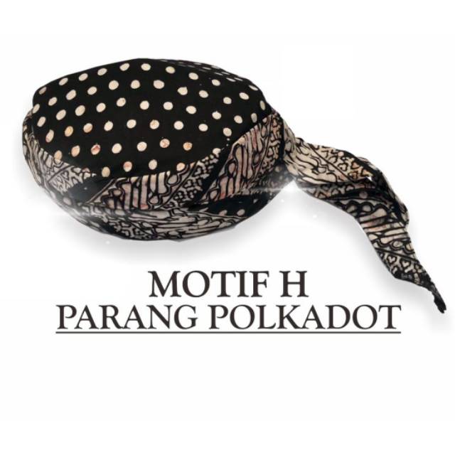 Peci Batik Jogokariyan Ori Terbaru Udeng Songkok Kopiah Batik Khas Jogja Motif Parang Polkadot