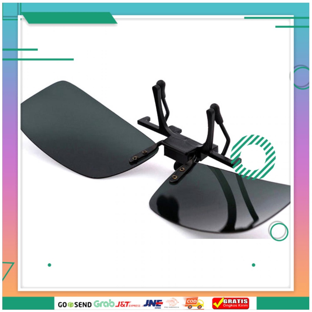 (BISA COD) FTIHSHPLensa Jepit Kacamata Day Vision for Night Drivin Polarized