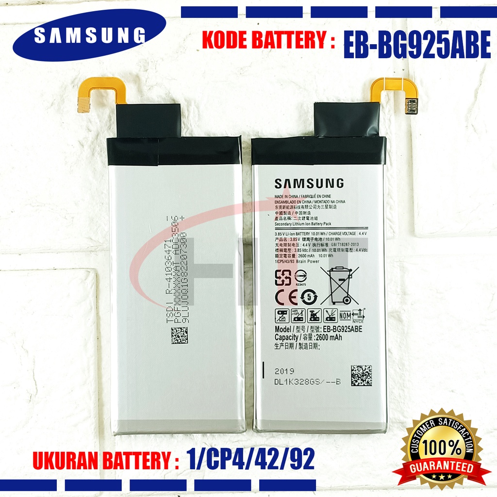 Baterai Battery Ori EB-BG925ABE Samsung Galaxy S6 Edge G9250