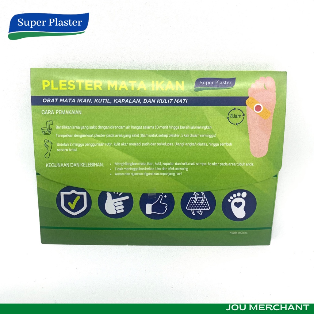 Super Plaster Mata Ikan - Obat Kutil / Callus Remover - Free Hadiah Bonus