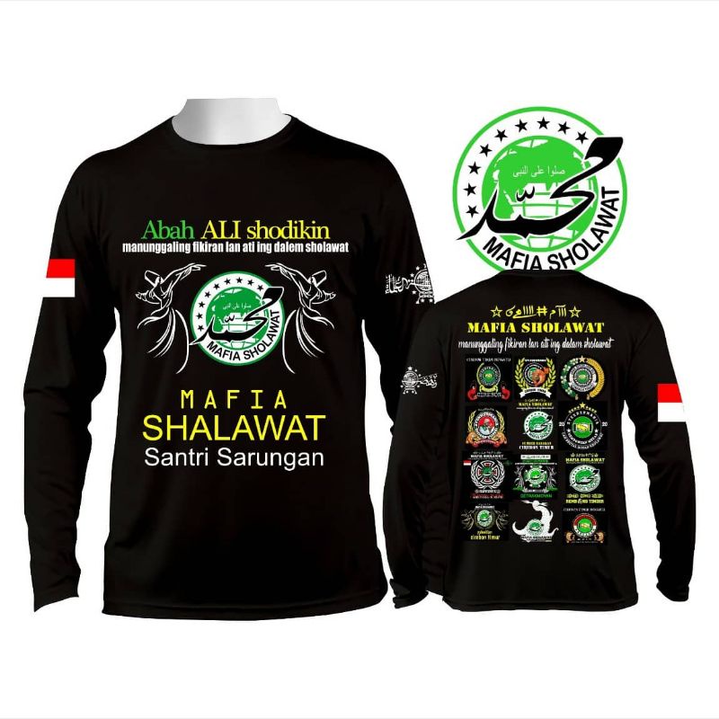 KAOS PANJANG MAFIS LOGO//KAOS MAFIA SHOLAWAT PANJANG DISTRO ORIGINAL