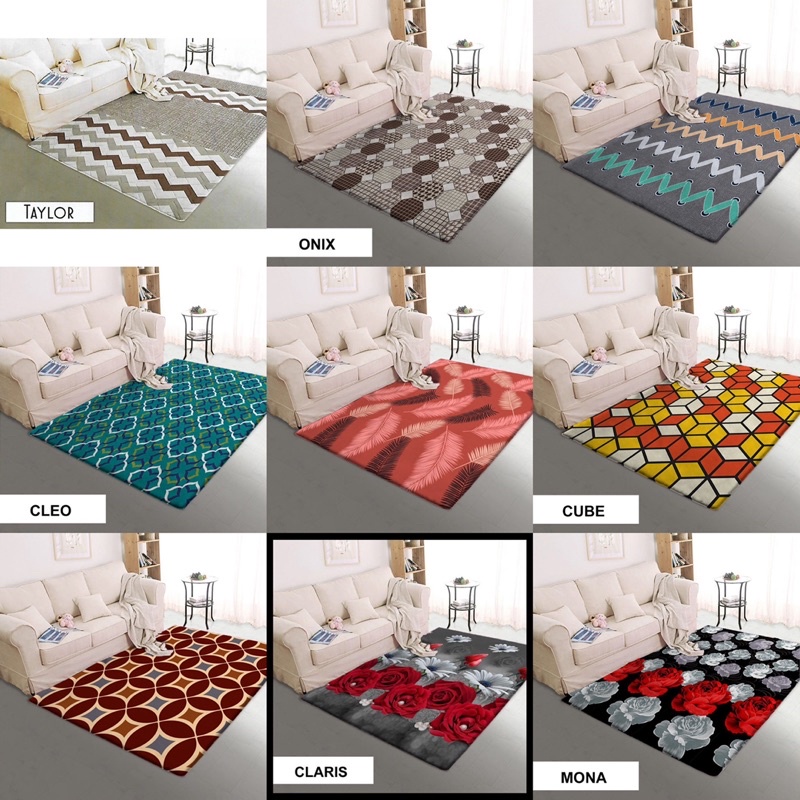 Karpet Malaysia Vallery Quincy Internal Ukuran Jumbo Terlaris 150x190 cm