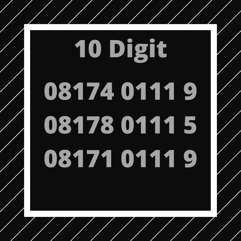 Kartu Perdana XL 10 Digit