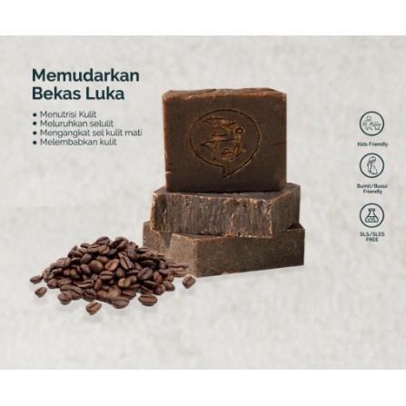 BioTalk Sabun Natural Herbal | Coffee Scrub | Kulit Normal | 120 gram