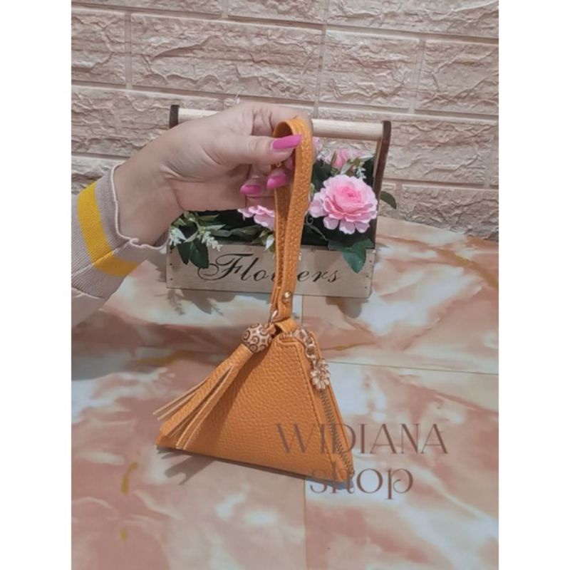 Dompet Wanita Papirut Koin Gundu Terlaris WIDIANA Terbaru COD-Kuning