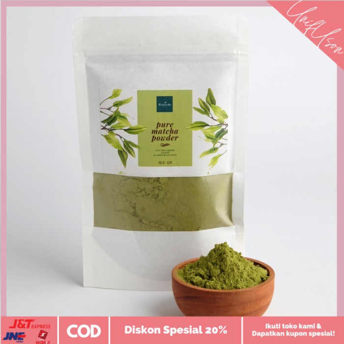 

⭐COD⭐ TheOrganicStop Premium Pure Matcha 100% Powder 100 gram (Halal)