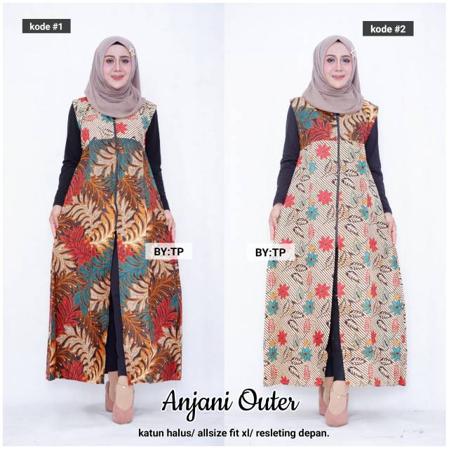 Outer batik bunga