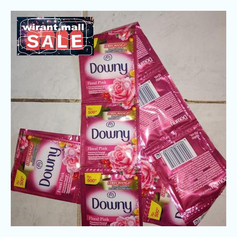 Wir740Fel5 Downy Floral Pink 11Ml Pelembut Dan Pewangi Pakaian Isi 12 Sachet Wirr4Vfle