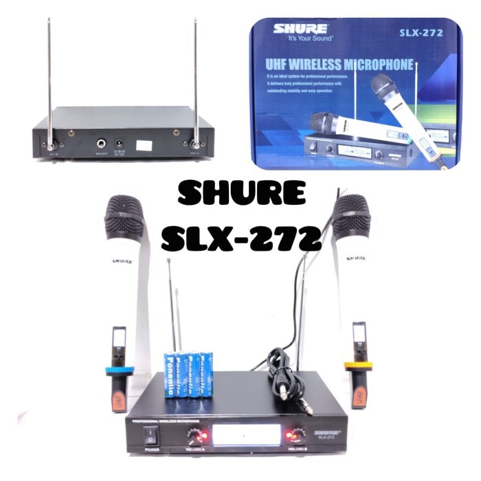 SHURE SLX 272 MIC HANDHEL WIRELESS MICROPHONE SYSTEM