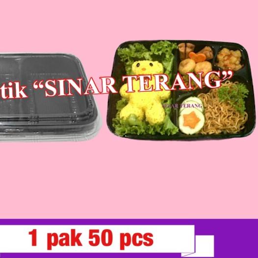 ♥ box bento / tray bento hitam / mika mica bento ❆