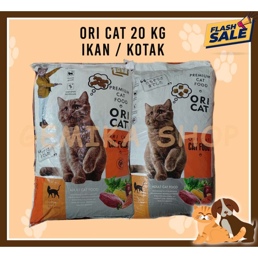 KHUSUS GOSEND/GRAB ORI CAT FOOD PREMIUM ORICAT 20KG - MAKANAN KUCING