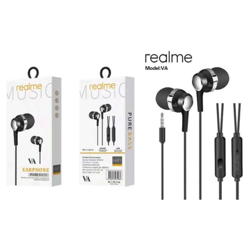 Headset REALME VA PURE BASS Handsfree VA REALME PUREBASS Earphone REALME VA PURE BASS