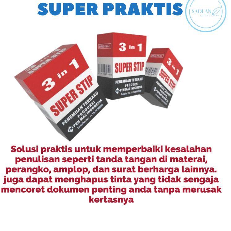 

Special Price.. PENGHAPUS TINTA 3 IN 1 SUPER STIP