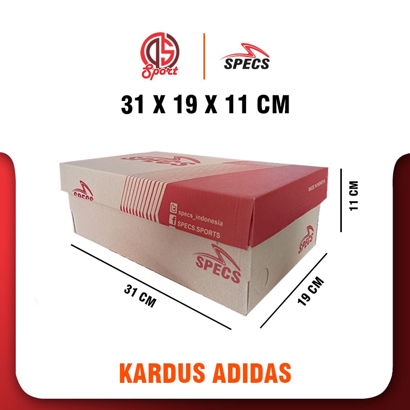 Kardus Packing Sepatu Futsal Dus Inerbox Ukuran 31x9x11 BOX  Spec