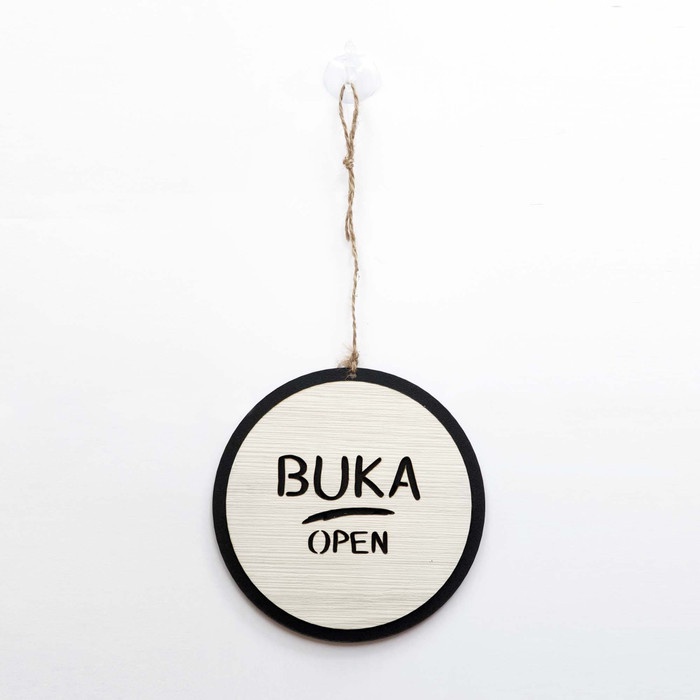 

TERLARIS !!! Gantungan Sign Cafe - Open Closed BULAT - Buka Tutup