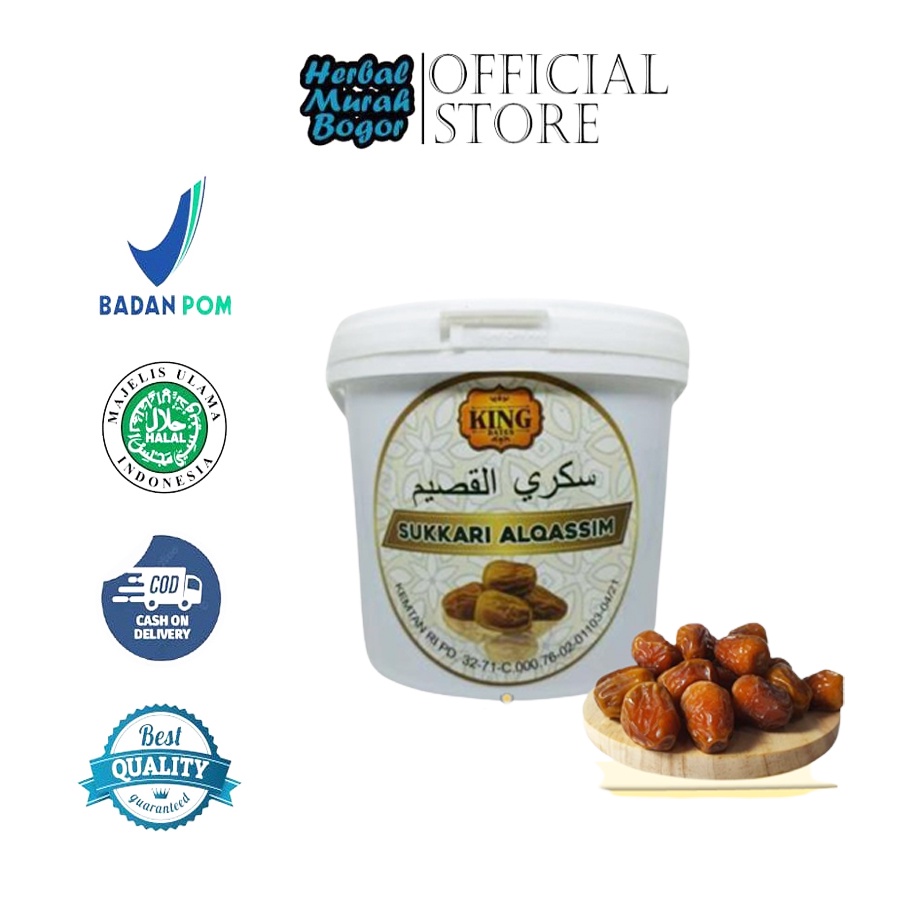 

Kurma King Dates Sukkari Alqassim 800 Gr - Kurma Sukari