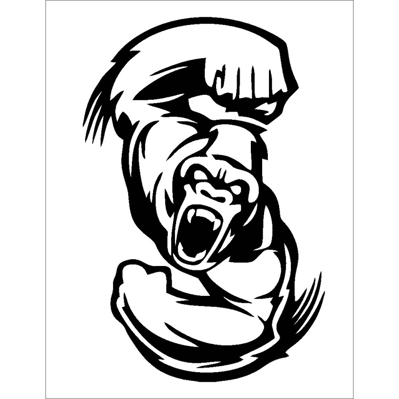stiker kingkong - cutting sticker kingkong