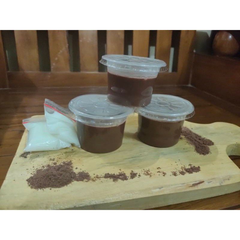 

paket usaha puding jelly coklat