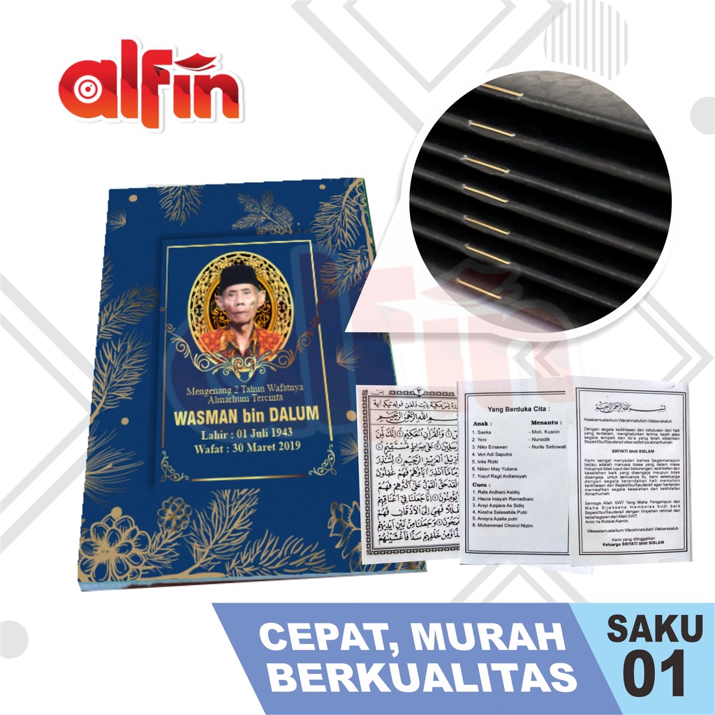 BUKU YASIN SAKU | CUSTOM DESAIN MURAH