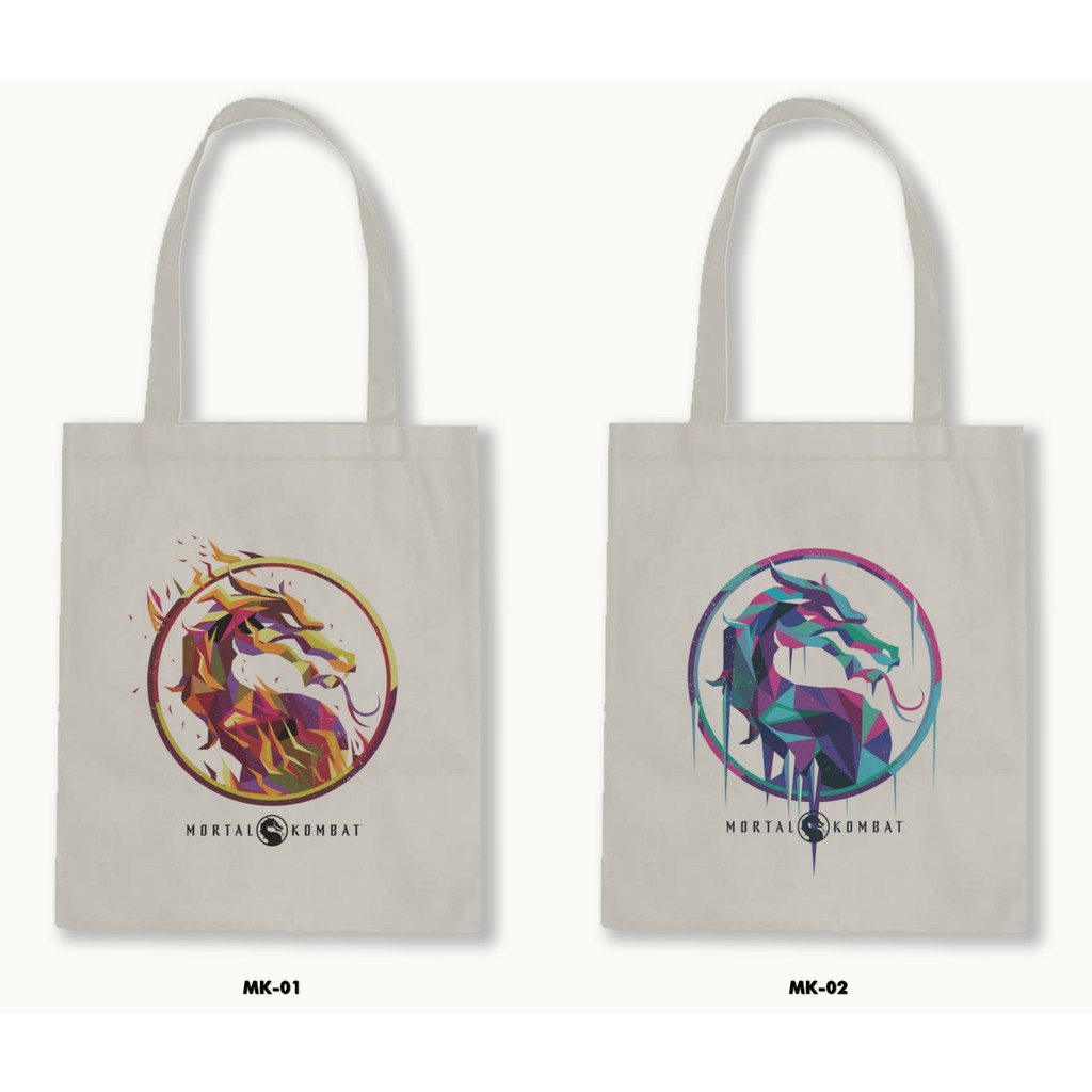 TOTE BAG BLACU - MORTAL KOMBAT