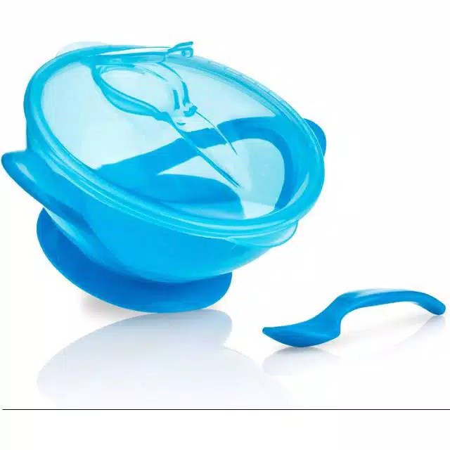 Nuby Garden Fresh Suction Bowl With Spoon &amp; Lid