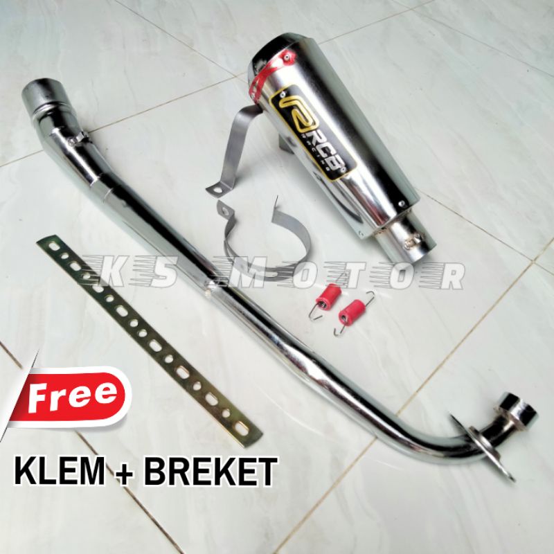 Knalpot RCB Kapsul Motor Bebek 4Tak Astrea Supra Blade Kharisma Revo Jupiter Vega Smash Shogun Titan