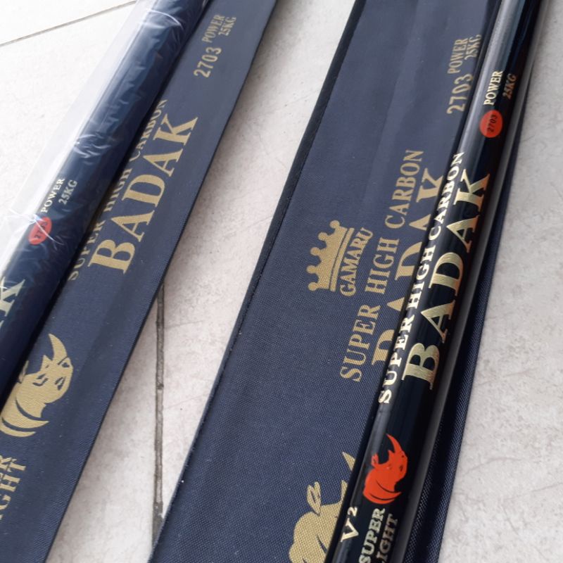 tegek gamaru badak panjang 270cm kekutan max 25kg