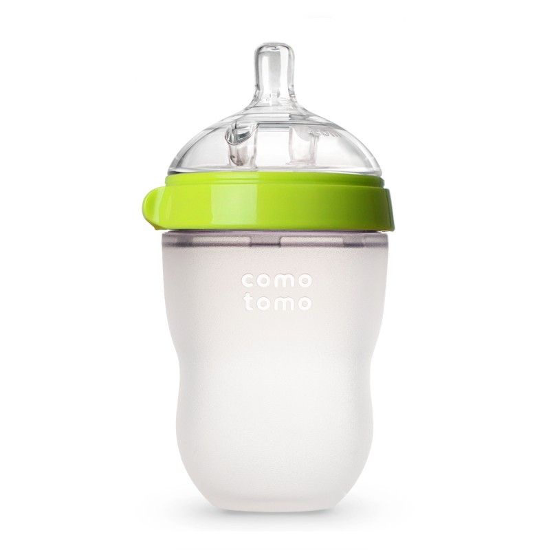 Comotomo Silicone Baby Bottle Single / Twin Pack 250ml (Pink / Hijau)