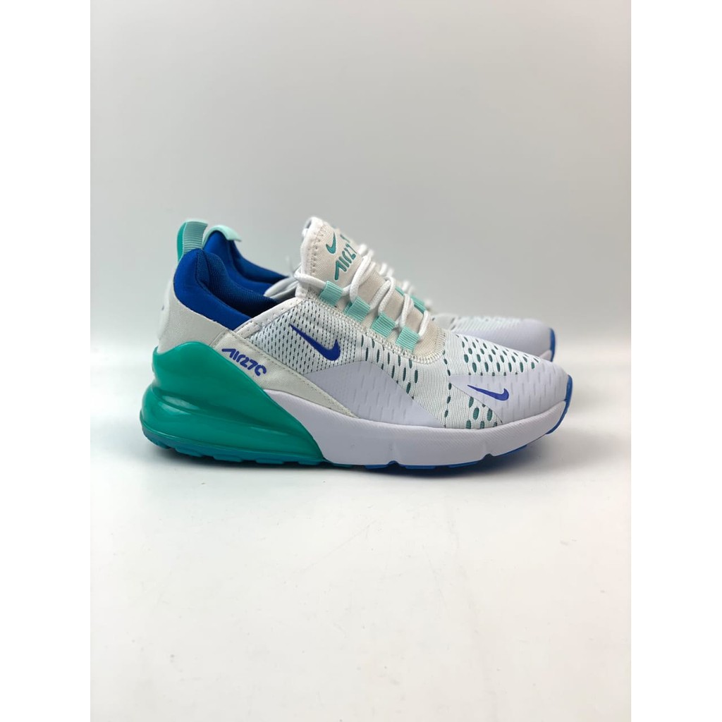 nike 270 white and green