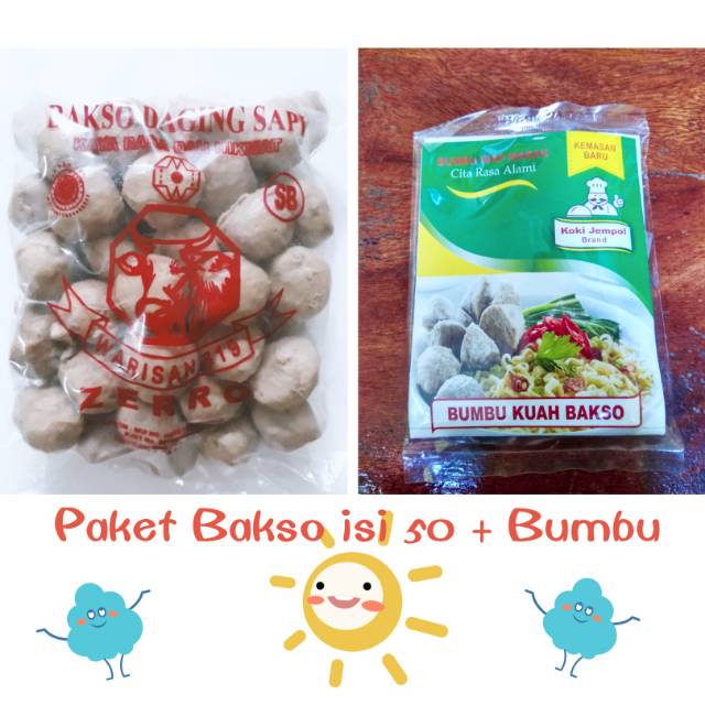 

Paket Bakso SB warisan 319 isi 50 + bumbu kuah bakso