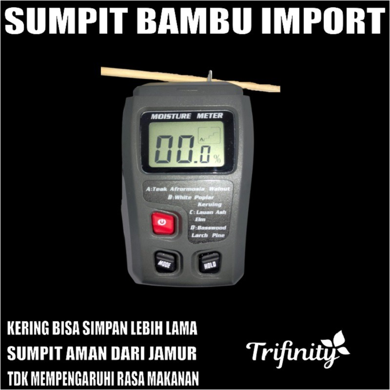 Sumpit Bambu Panda Trifinity Higienis Halus Import Ball Jaskir SBY