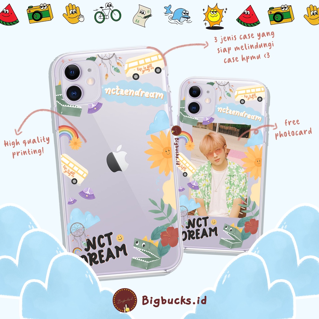 [CEK DESKRIPSI] NCT DREAM Deco (Photocard) Case | Soft Case For Iphone, Samsung, Vivo, Xiaomi, Oppo,