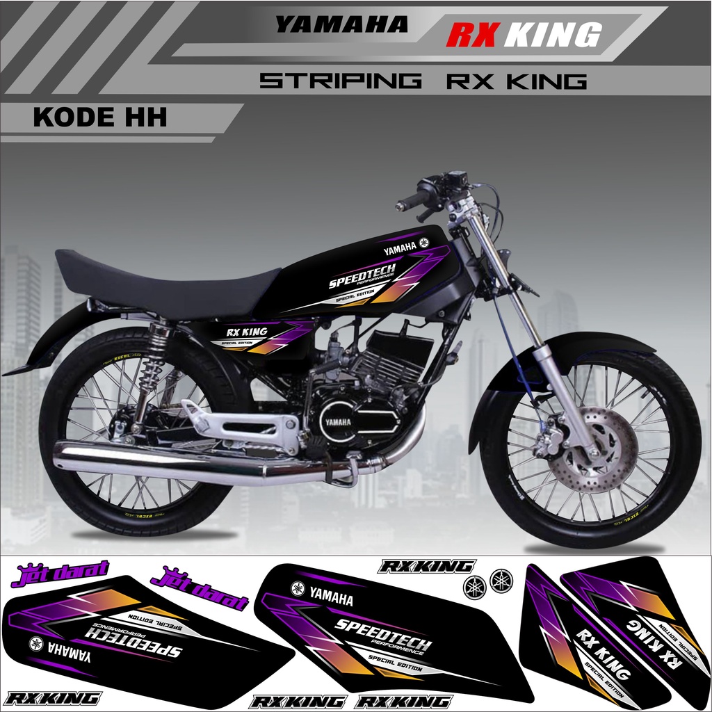 Sticker Rx King Variasi Stiker Striping Rx King Kode HH