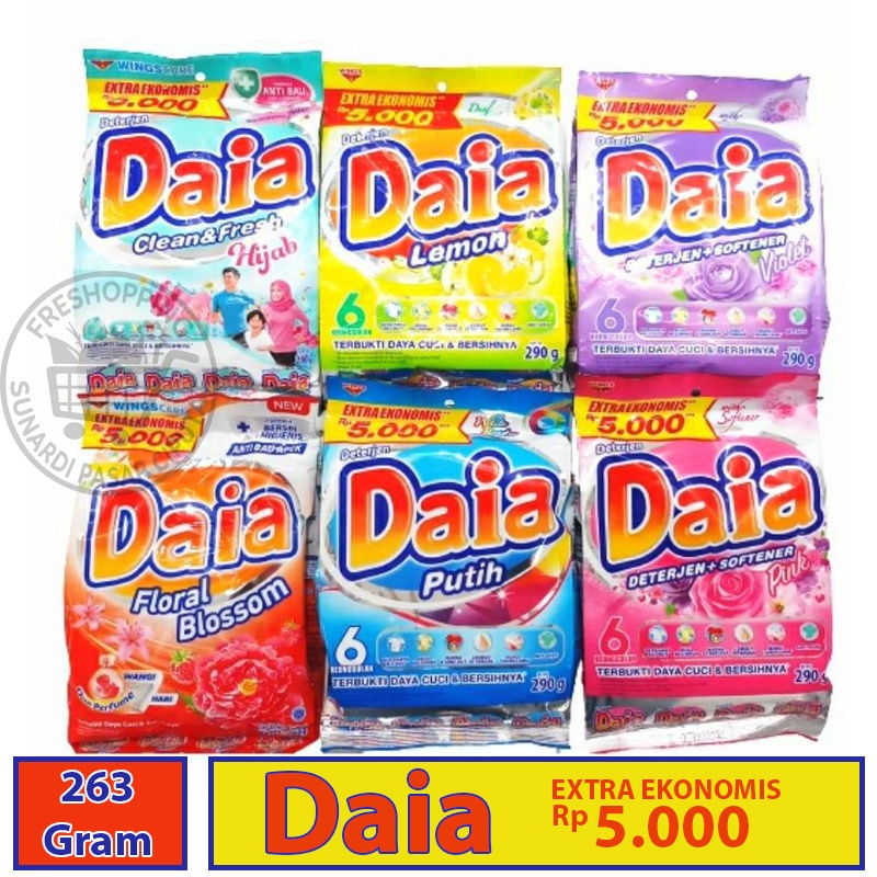 Daia 5000 Deterjen Bubuk 265gram