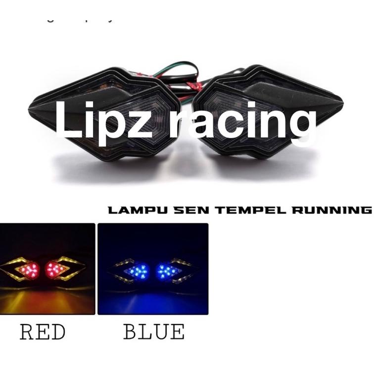 Z4N4 Lampu Sen Sein Tempel Led Running + Senja Motor Cbr 150r R15 V3 Vixion Ninja RR Gsx C8H