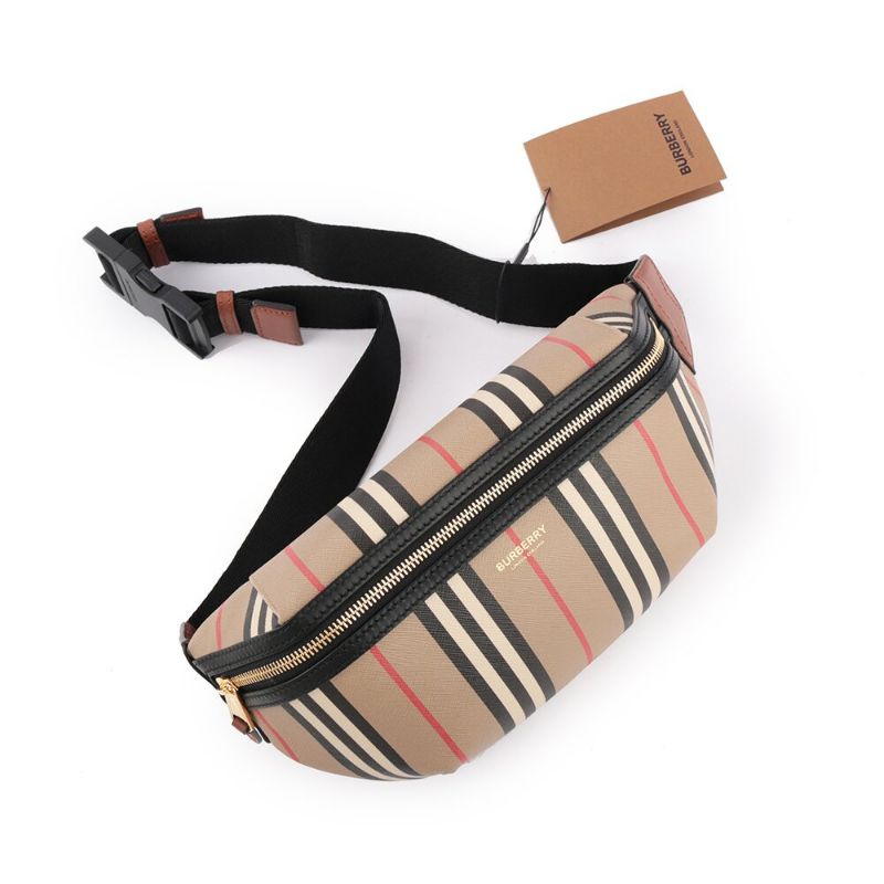 Burberry Icon Strap E-Canvas Sonny Belt Bag